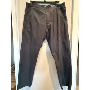 Kuhl Kontra Hiking Trail Pants Sz 38x32 Dark Gray Gorpcore Cotton/Nylon Pockets